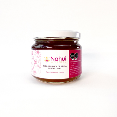 Miel orgánica de abeja multifloral