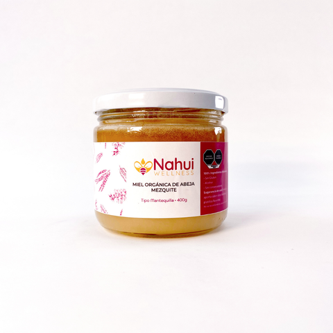 Miel orgánica de abeja mezquite